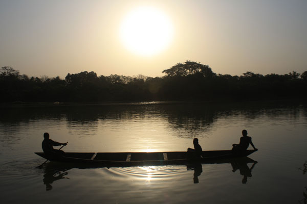 Sunset on the Black Volta